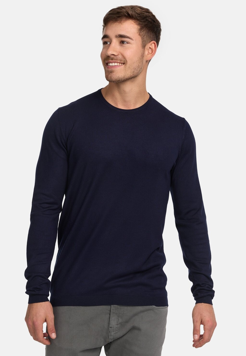 

Вязаный свитер GREYSON INDICODE JEANS, цвет navy