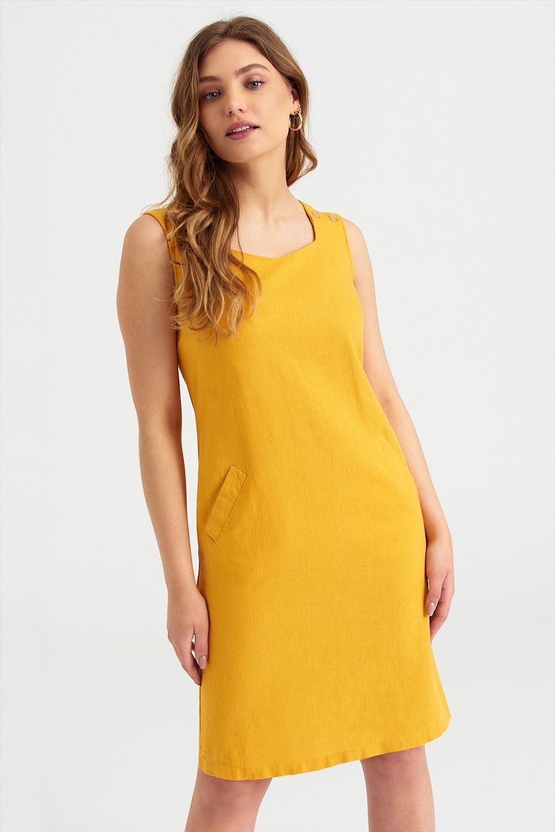 Льняное платье без рукавов Greenpoint, желтый