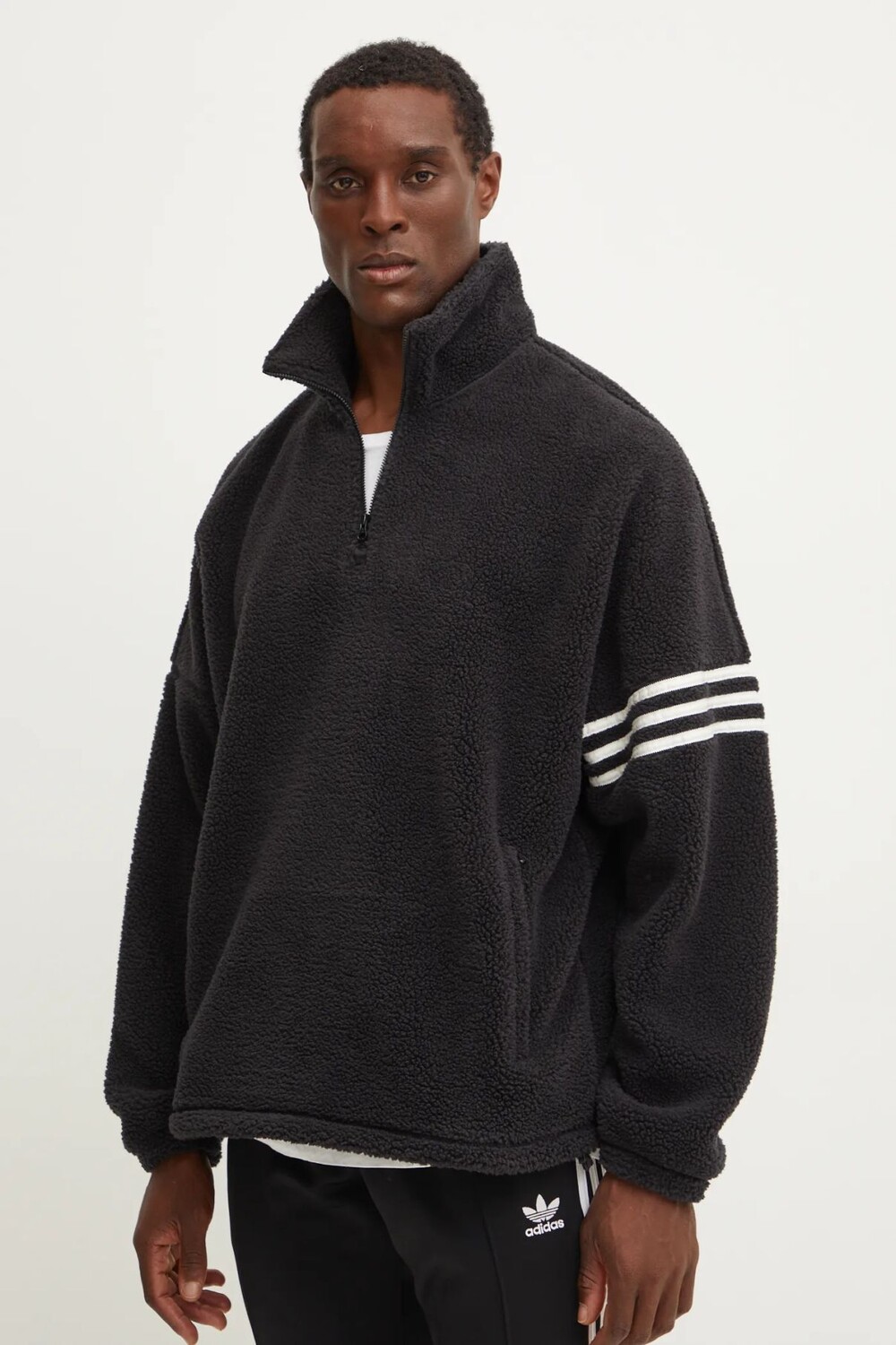 

Флисовая толстовка adidas Originals Neuclassics C Pf 1/2 Z, черный