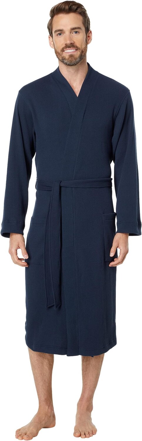 

Халат Comfort Waffle Robe Regular L.L.Bean, темно-синий