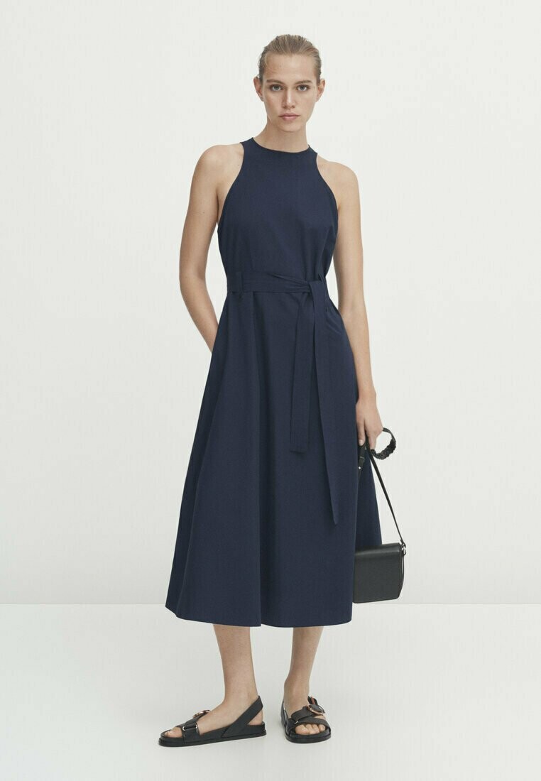

Повседневное платье Massimo Dutti, темно-синий