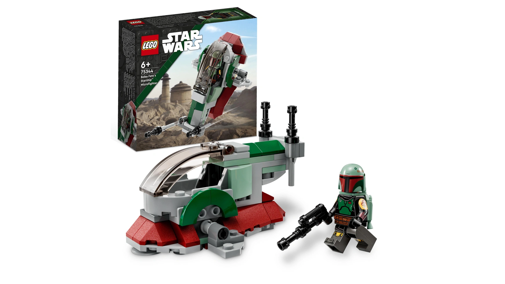 цена Lego Star Wars Звездный корабль Бобы Фетта набор микроистребителей