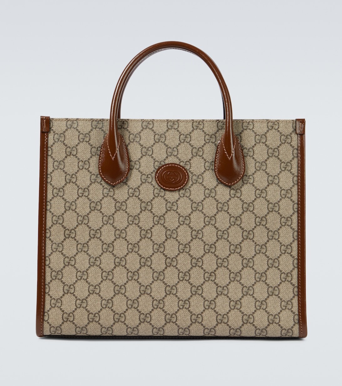 

Маленькая сумка-тоут GG Canvas Gucci, коричневый