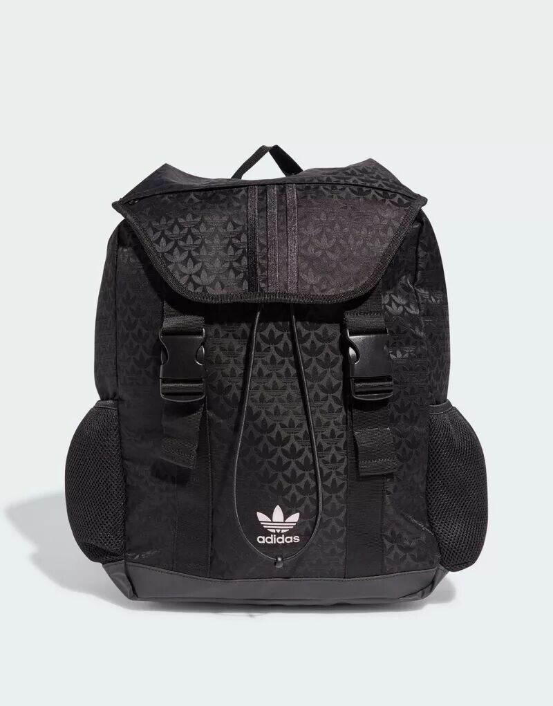 

Черный рюкзак adidas из жаккардового трилистника Monogram adidas Originals