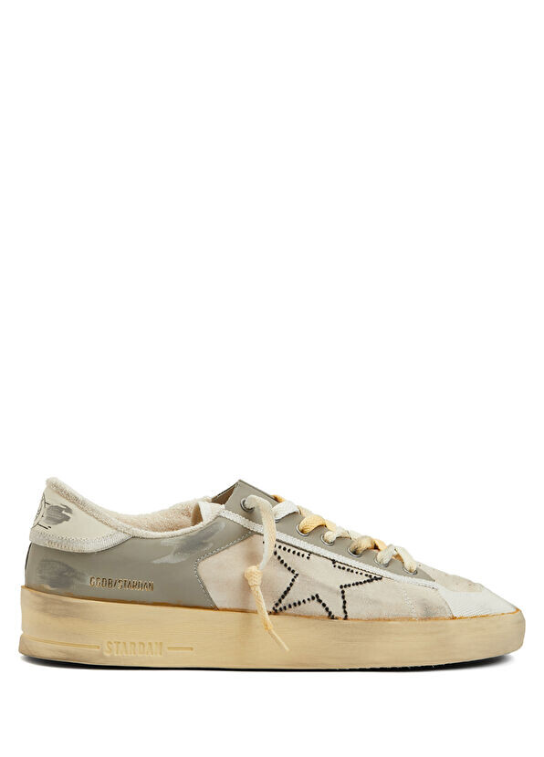 

Stardan хаки мужские кожаные кроссовки Golden Goose, бежевый