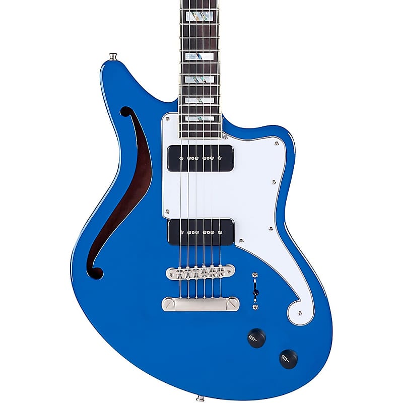 Электрогитара D'Angelico Deluxe Bedford SH Limited-Edition Semi-Hollow Electric Guitar Sapphire liberty ss bar pull 384 464mm