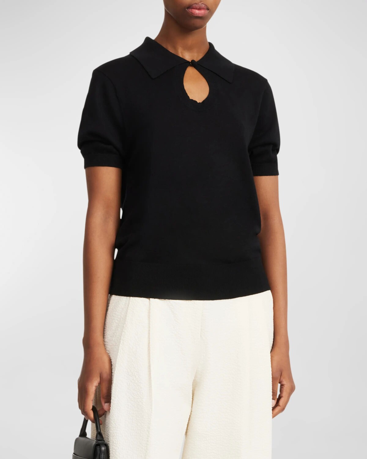 

Рубашка с вырезом Talallia Keyhole By Malene Birger, цвет Black