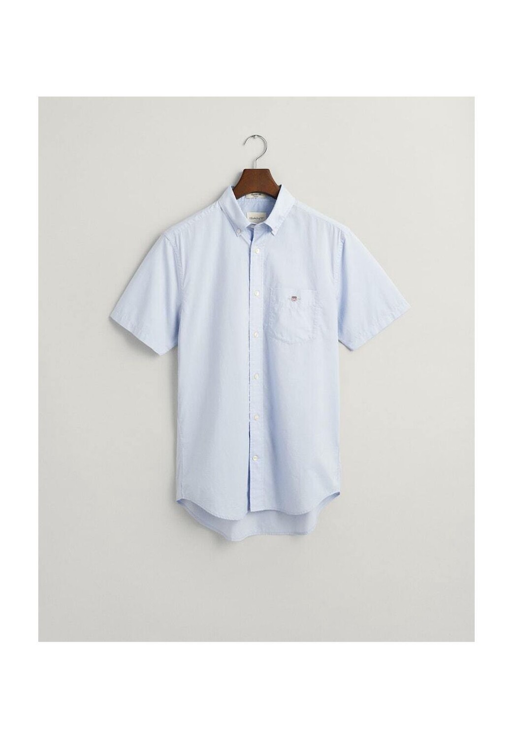 

Рубашка с коротким рукавом GANT, голубой