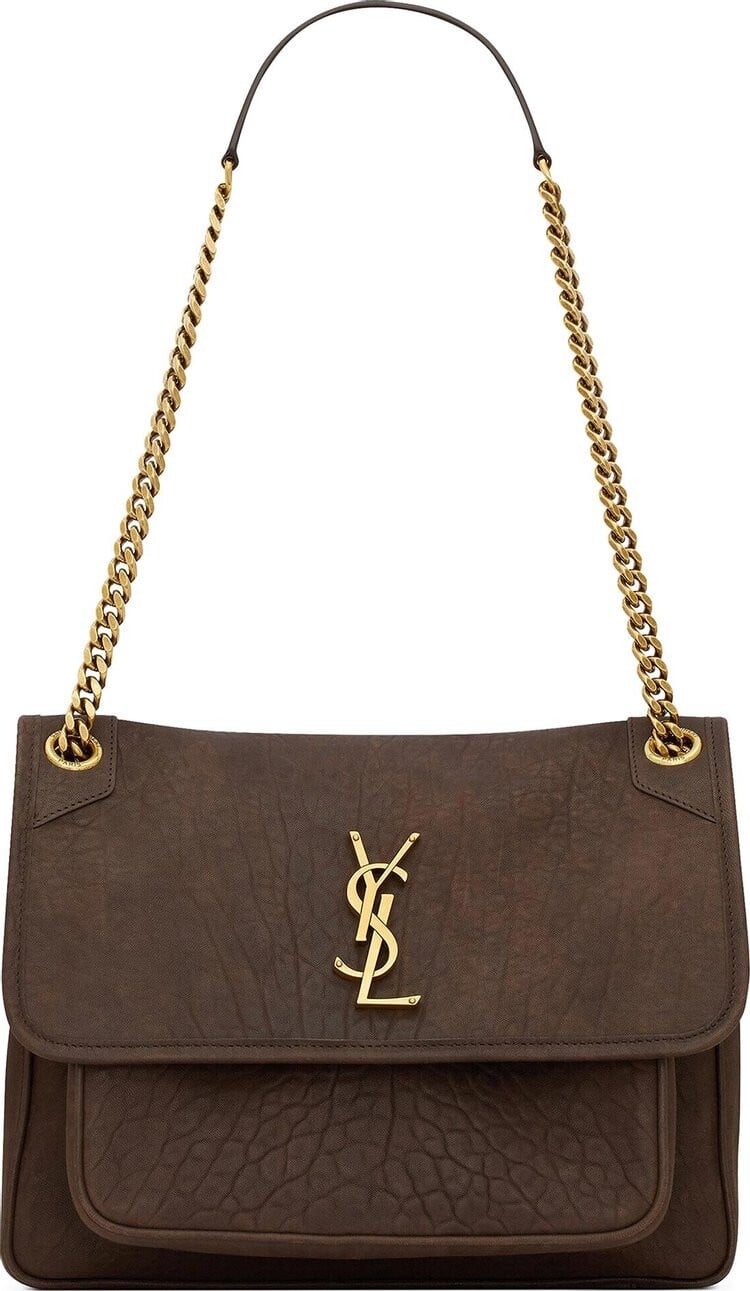 

Сумка через плечо Saint Laurent Medium Niki 'Dark Coffee', коричневый