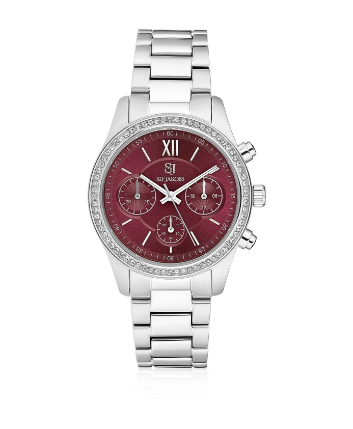 

Часы Bordeaux Sunray с цирконом Sif Jakobs Jewellery, серый