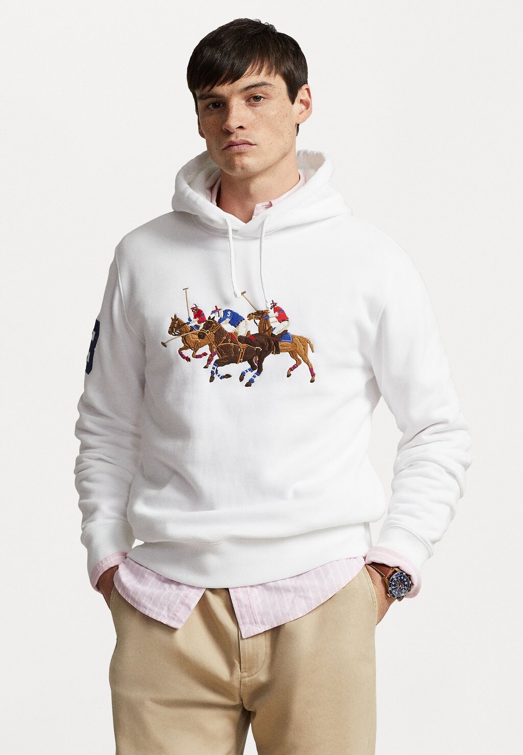 

Толстовка с капюшоном Hood Long Sleeve Polo Ralph Lauren, белый
