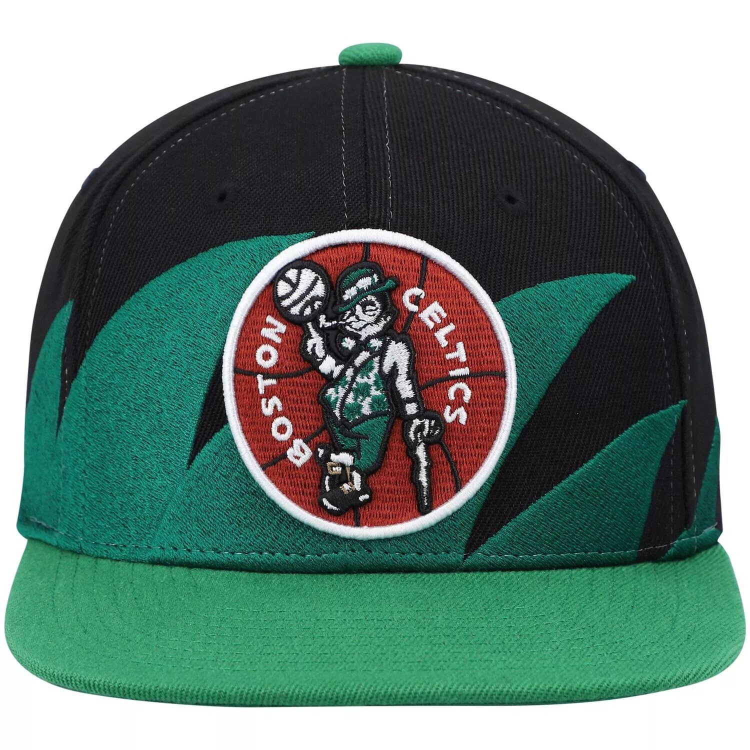 

Мужская кепка Mitchell & Ness Black/Kelly Green Boston Celtics Hardwood Classics Sharktooth Snapback Hat