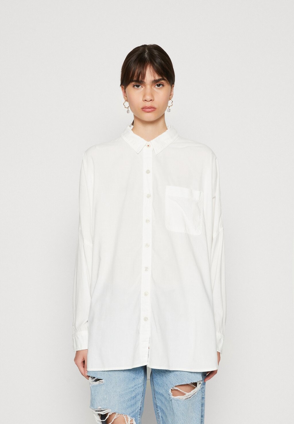 

Рубашка American Eagle CORE BIG SHIRT SOLIDS, белый