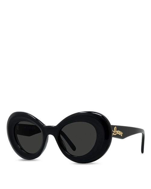 

Солнцезащитные очки Curvy Butterfly, 47 мм Loewe, цвет Black
