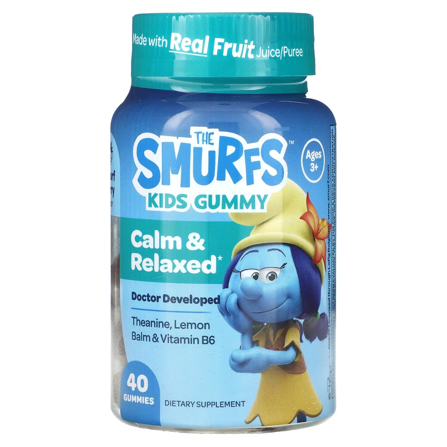 

The Smurfs The Smurfs Kids Мармеладные конфеты Спокойные и расслабленные Smurf Berry Возраст 3+ 40 Мармеладные конфеты