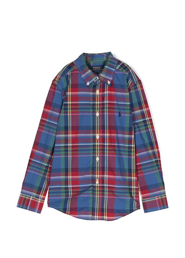 

Рубашка в клетку для мальчика с цветными блоками Polo Ralph Lauren