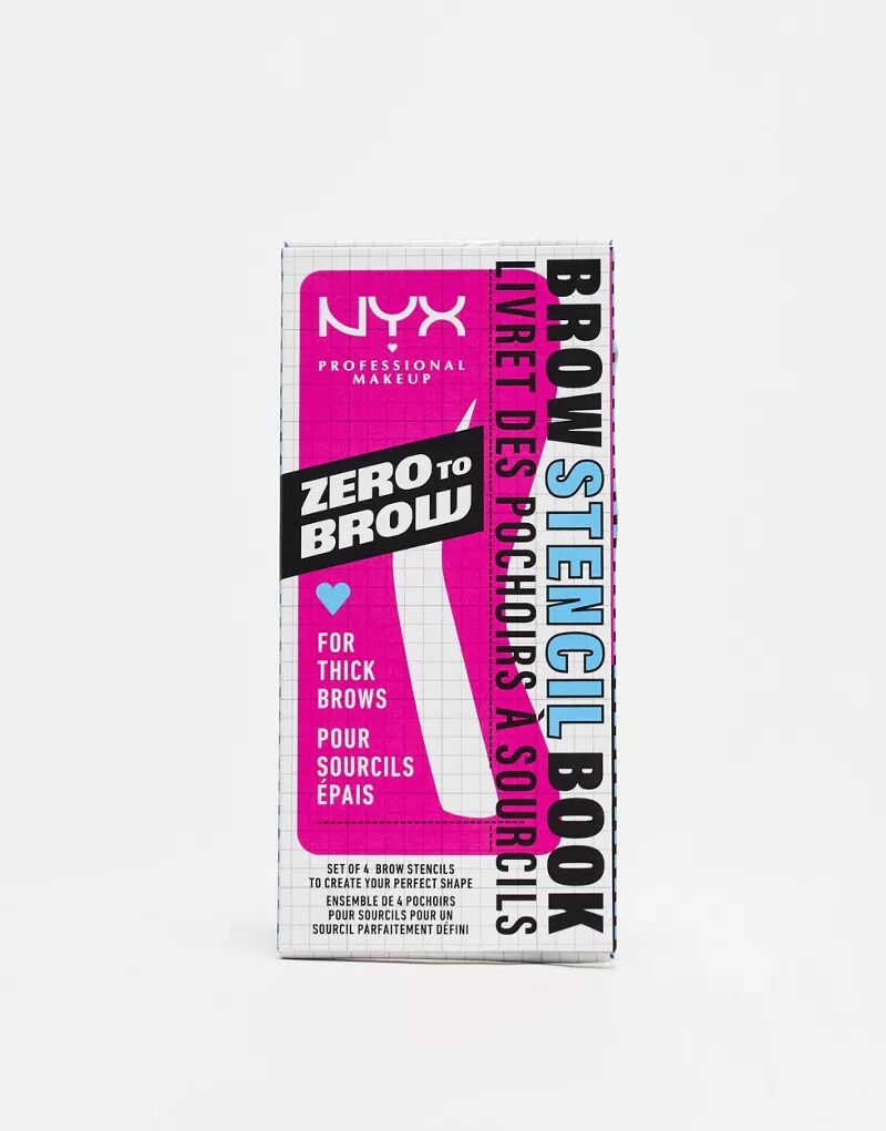 NYX Professional Makeup – Zero to Brow – Трафарет для широких бровей