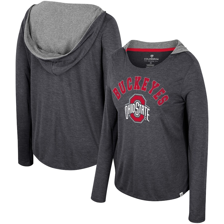 

Футболка с длинным рукавом Colosseum Ohio State Buckeyes, черный