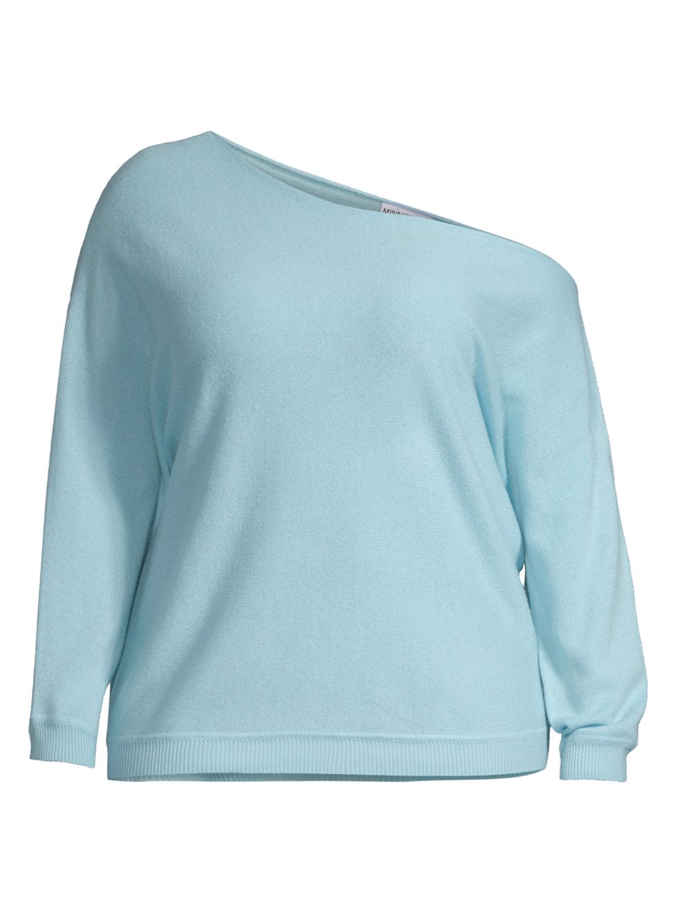 Кашемировый свитер с открытыми плечами Minnie Rose, синий