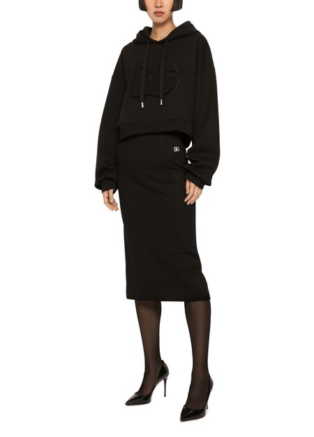 

Юбка миди в рубчик Milano Dolce & Gabbana, черный