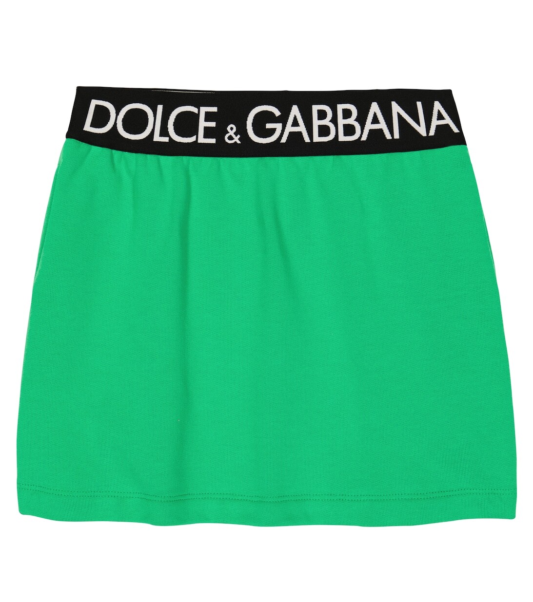 

Юбка из хлопка с логотипом Dolce&Gabbana, зеленый