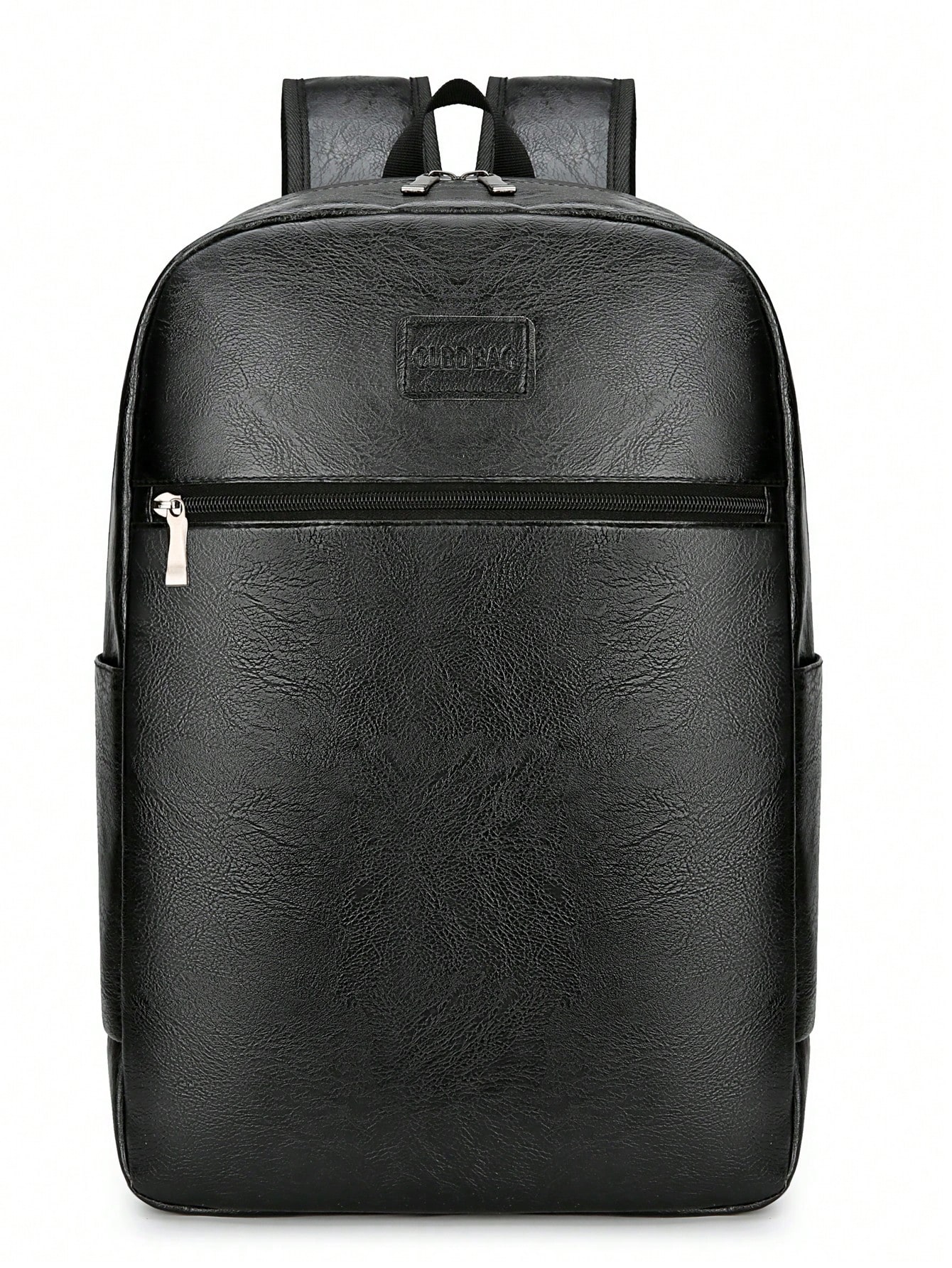 Винтажный мужской рюкзак из искусственной кожи, черный повседневный сетчатый рюкзак на шнурке черный