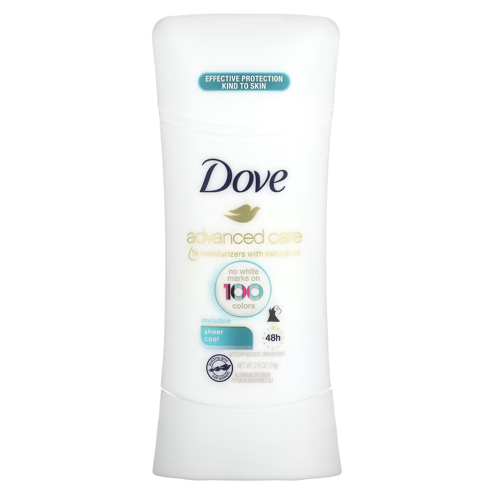 Дезодорант-антиперспирант Dove Advanced Care Invisible Sheer Cool, 74 гр.