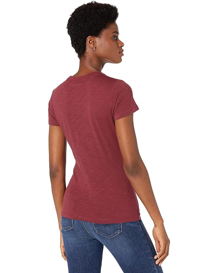

Футболка True Religion Split Horseshoe Short Sleeve Crew Neck Tee, цвет Port