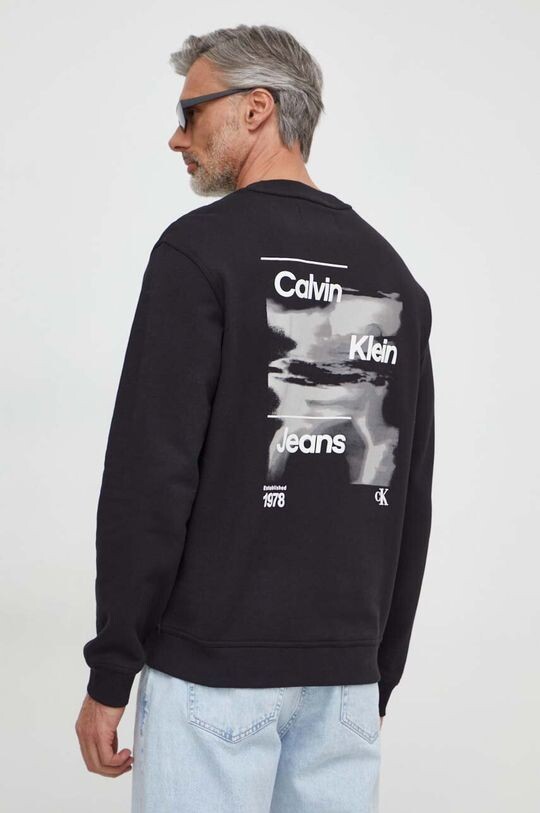 

Хлопковая толстовка Calvin Klein Jeans, черный