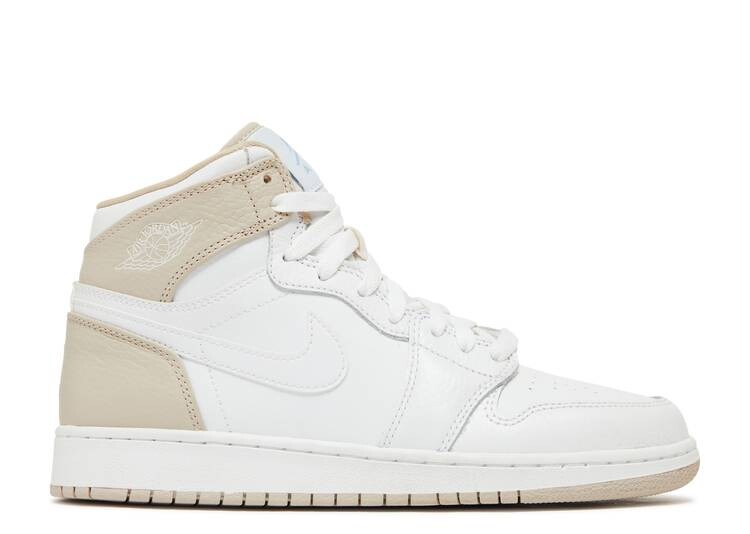 

Кроссовки AIR JORDAN 1 RETRO HIGH GS 'LINEN', белый