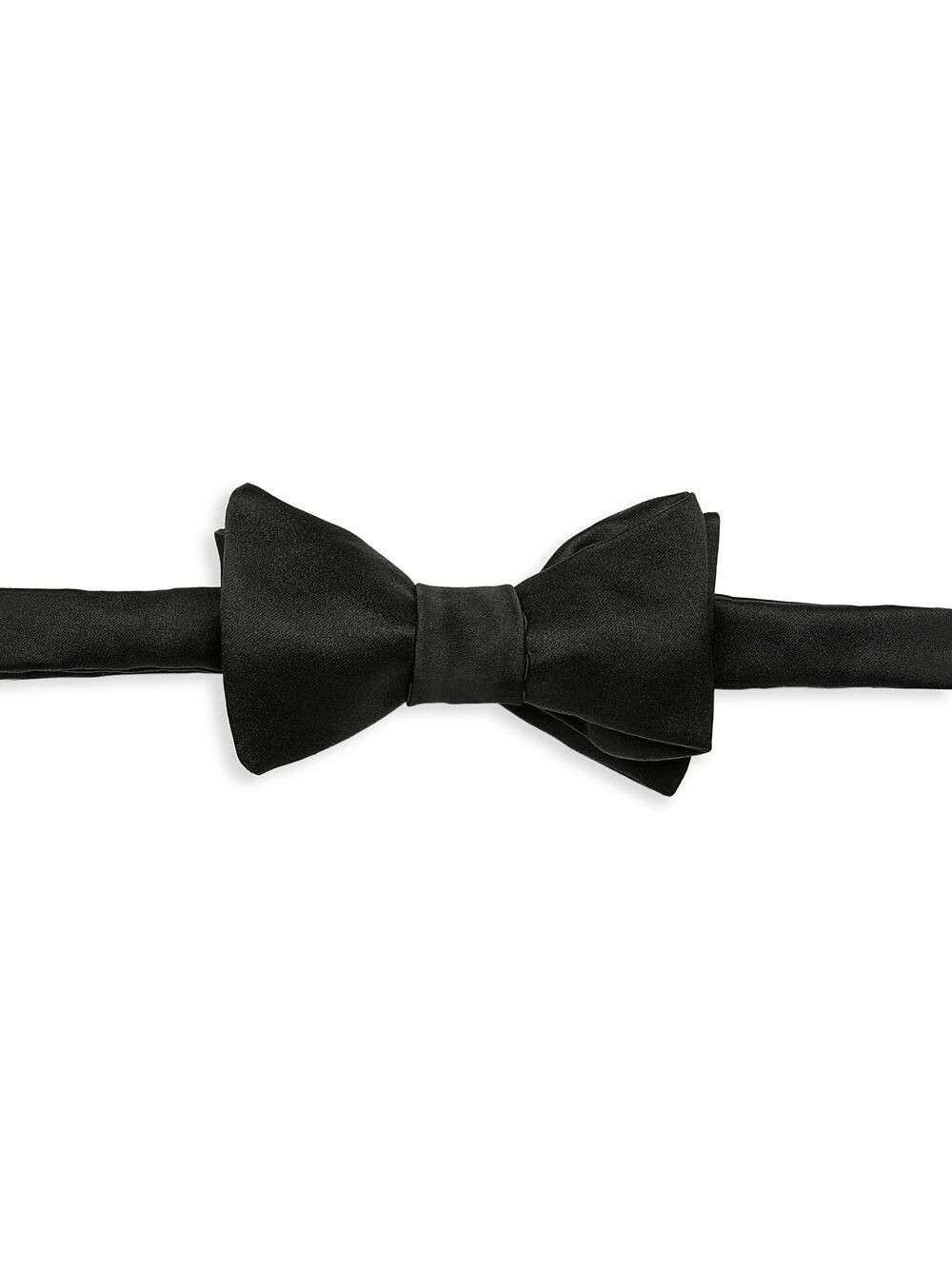 

Атласный шелковый галстук-бабочка Kiton, черный