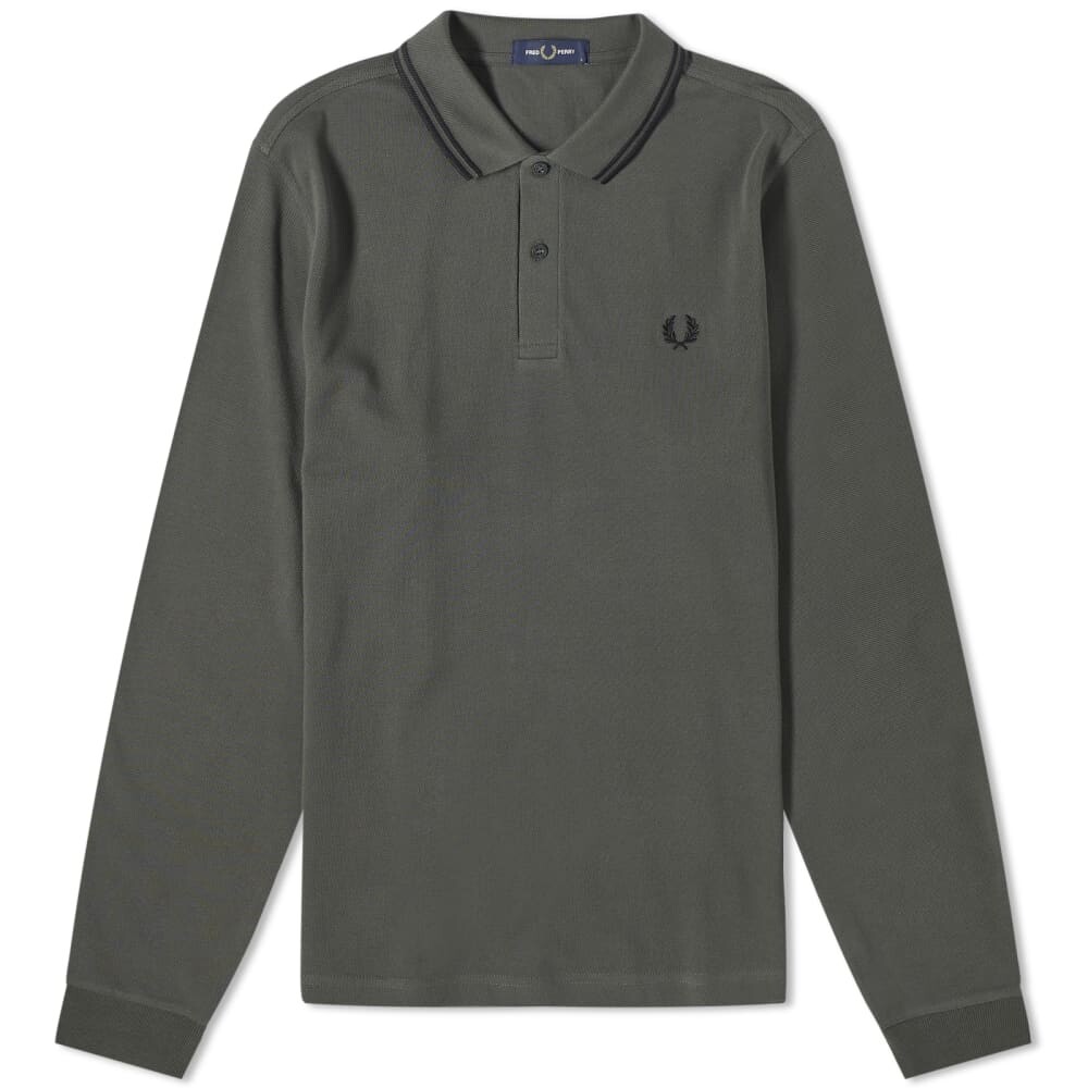 

Поло с длинными рукавами и двойным носком Fred Perry