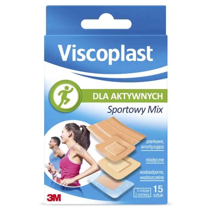 

Набор перевязочных пластырей Viscoplast Zestaw Plastrów Sportowy, 15 шт