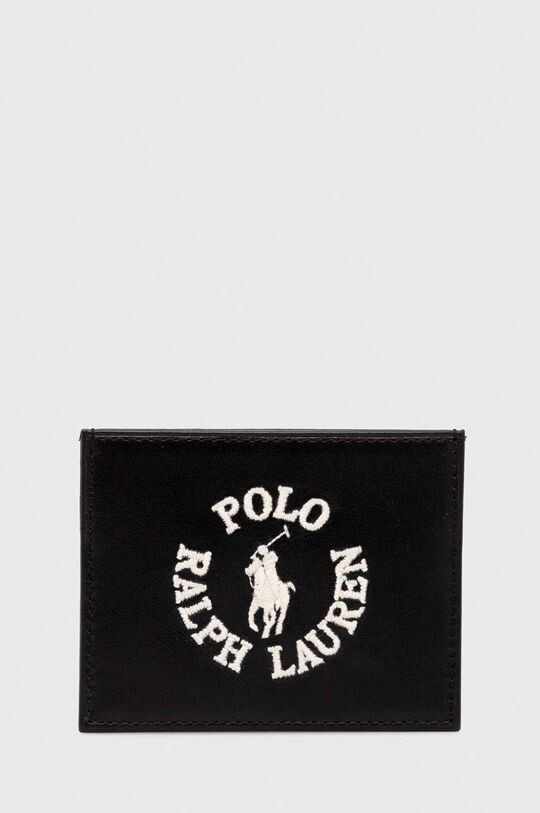 

Кожаный футляр для карт Polo Ralph Lauren, черный