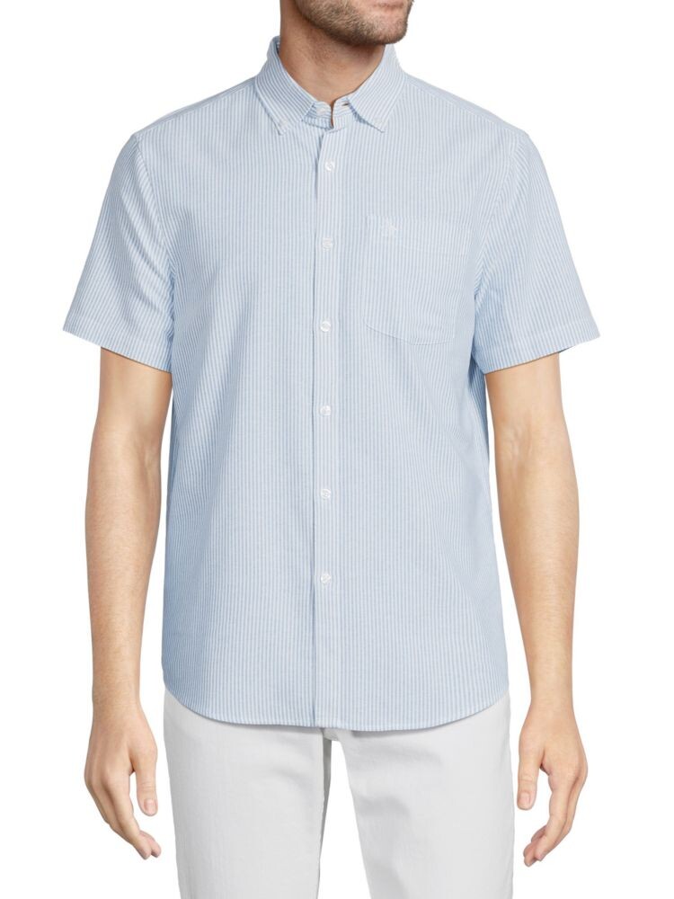 

Полосатая рубашка Original Penguin, цвет Mosaic Blue