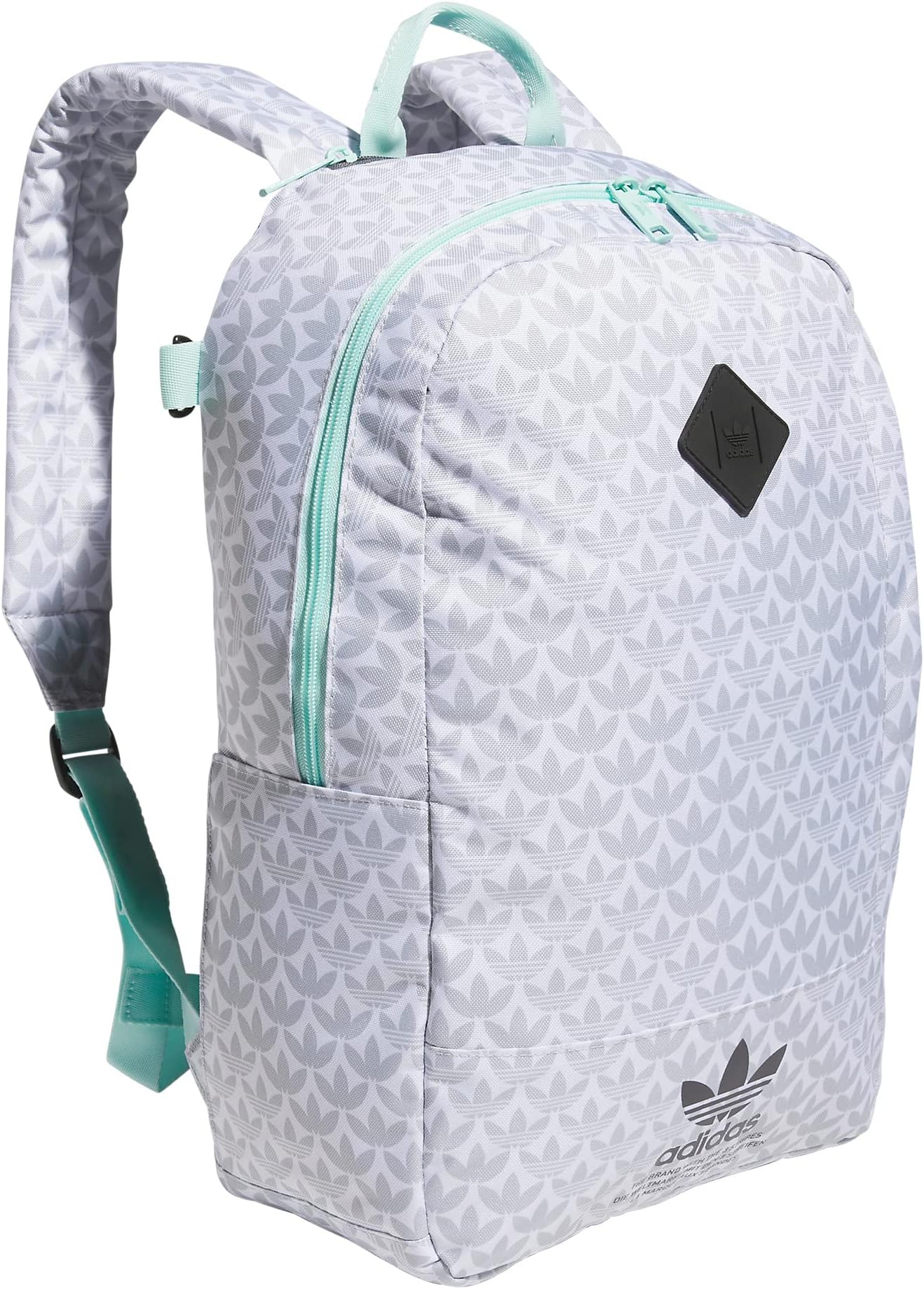 цена Рюкзак Graphic Backpack adidas, цвет Monogram All Over Print/White/Carbon Grey/Semi Flash Aqua Blue