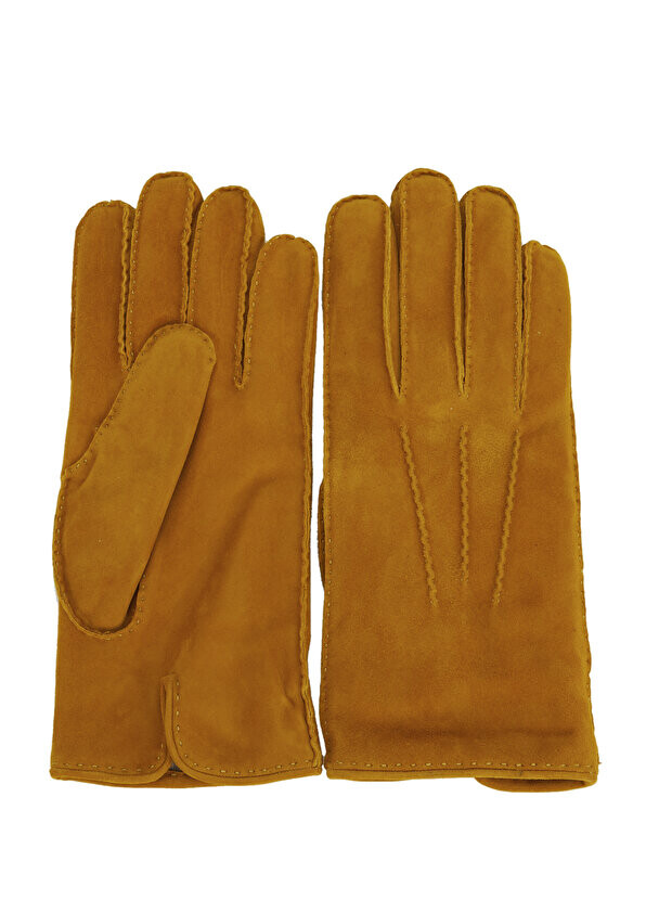 

Желтые мужские замшевые перчатки Mazzoleni Gloves