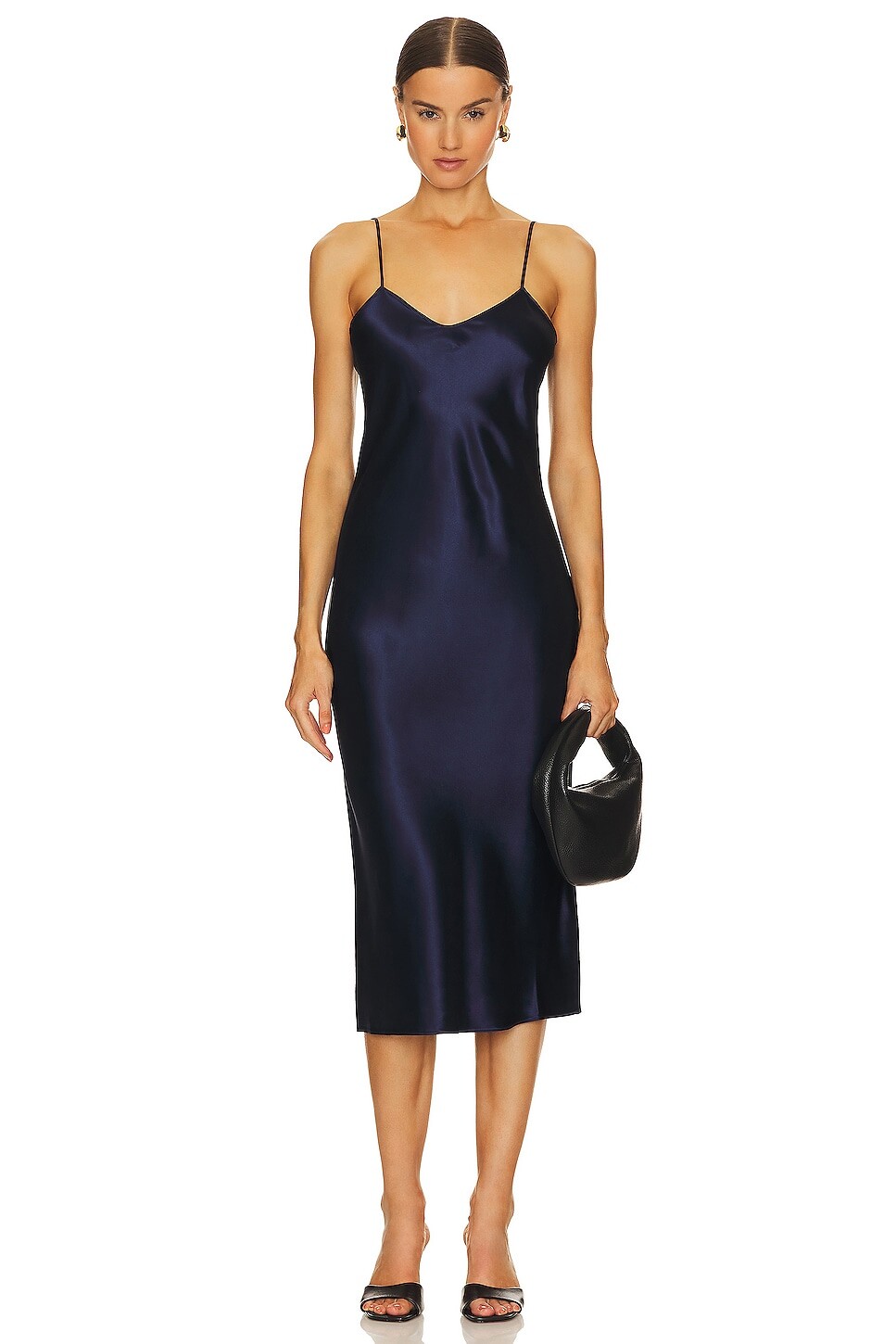 

Платье миди Polo Ralph Lauren Midi Slip Dress, темно-синий