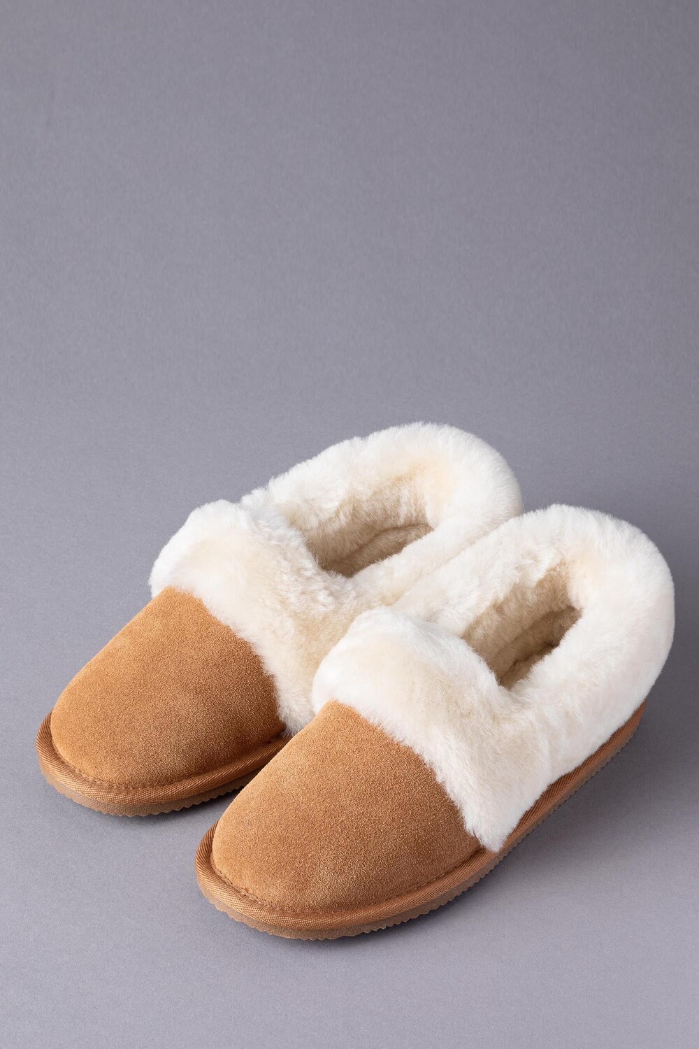 

Женские тапочки из овчины Lakeland с манжетами Lakeland Leather, коричневый