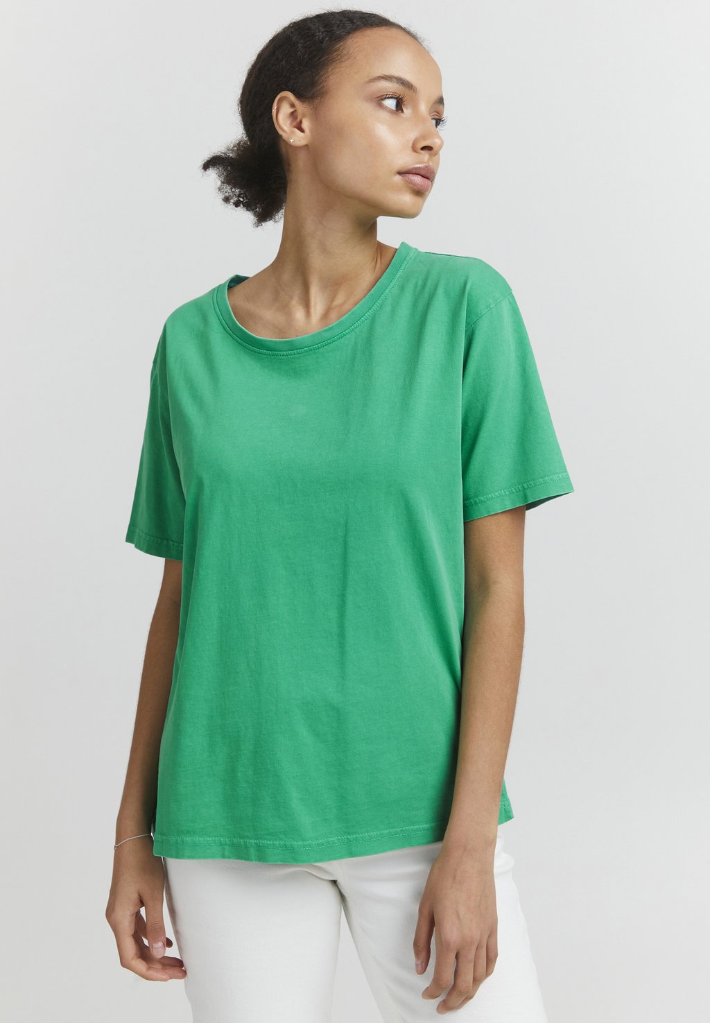 Базовая футболка ICHI, цвет holly green green holly workhouse nightingale