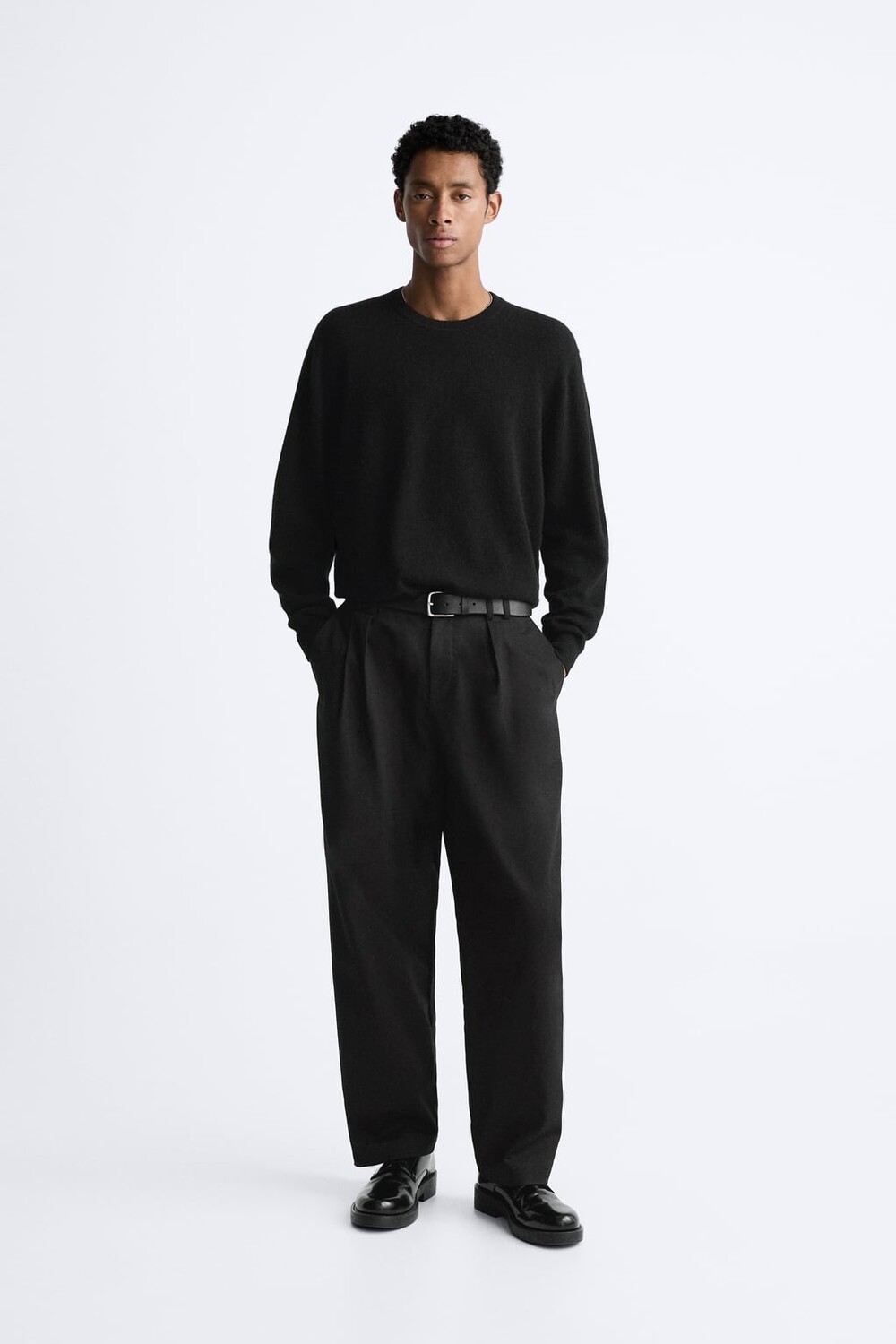 

Свитер из 100% кашемира ZARA, черный