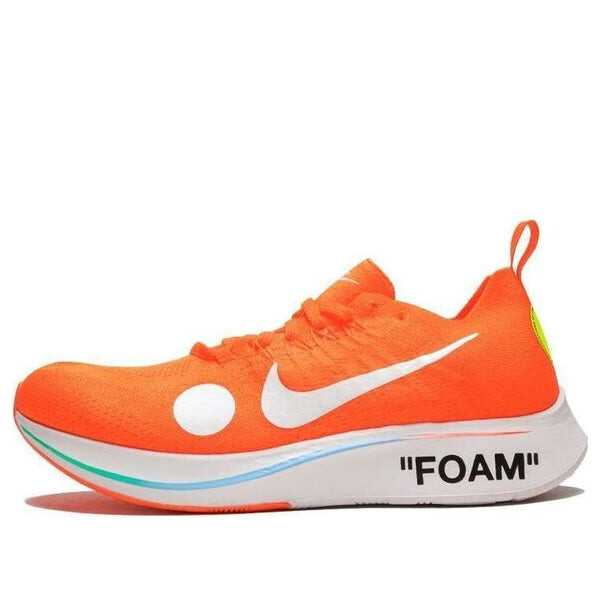 

Кроссовки x off white zoom fly mercurial flyknit Nike, оранжевый