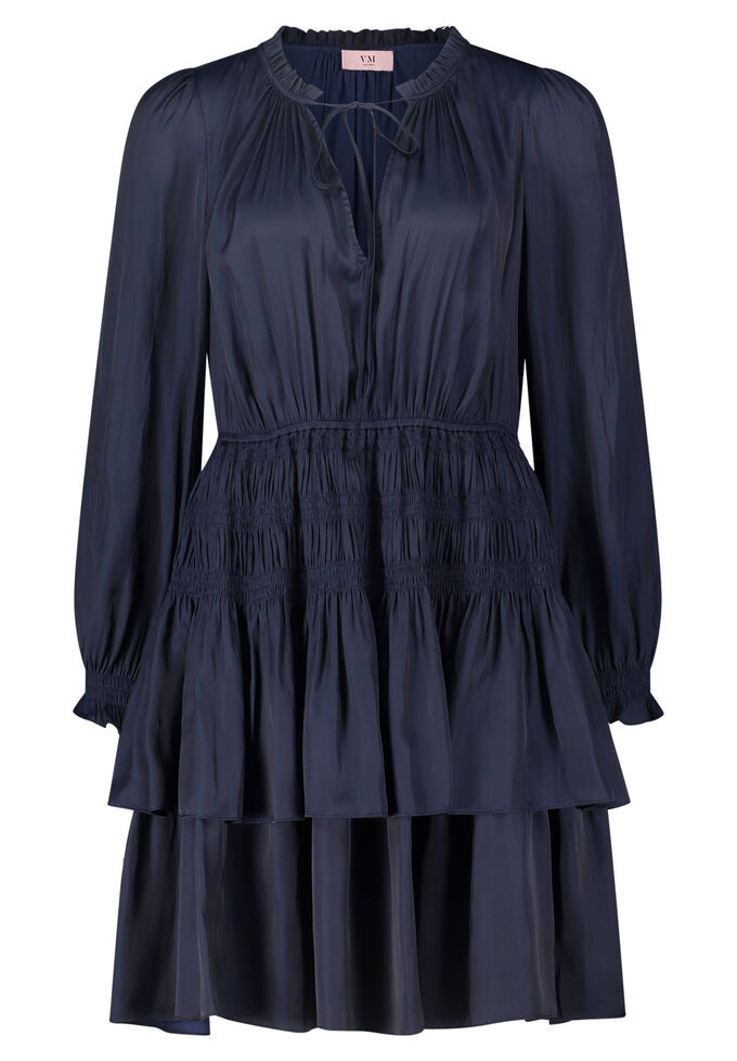 цена Коктейльное платье с ярусной юбкой Vera Mont, синий