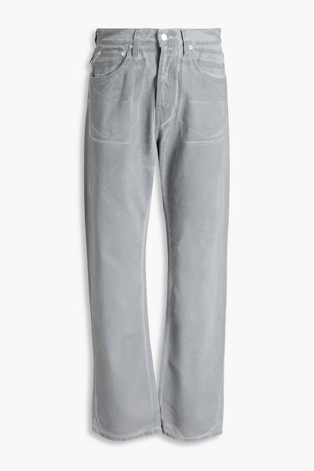 

Джинсы из денима с покрытием HELMUT LANG, серый
