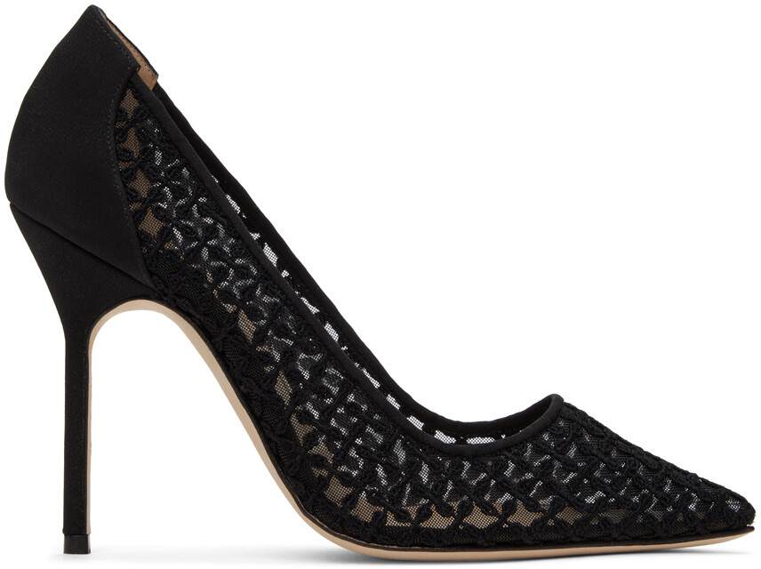 

Черные туфли на каблуке BBLA Manolo Blahnik