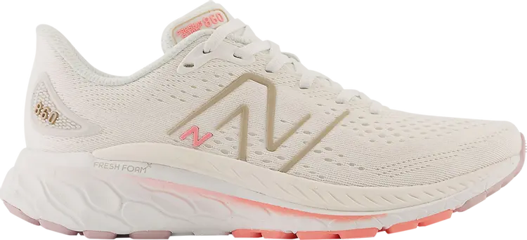 

Кроссовки Wmns Fresh Foam X 860v13 'White Gold Grapefruit', кремовый