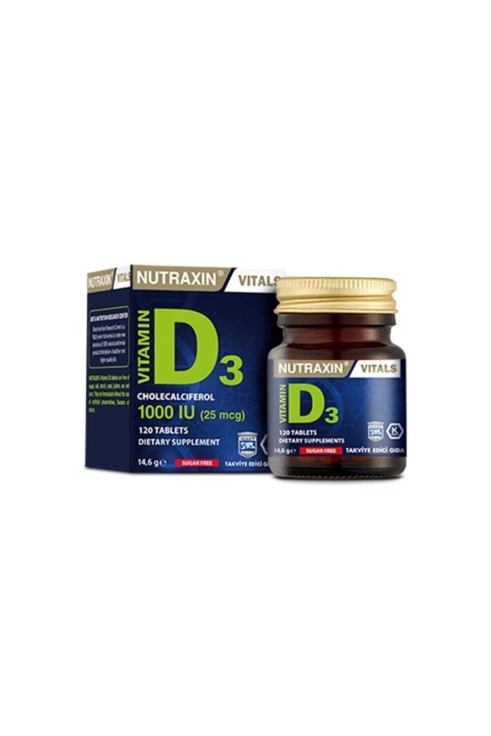 

Nutraxin Витамин D3 1000 МЕ 120 таблеток