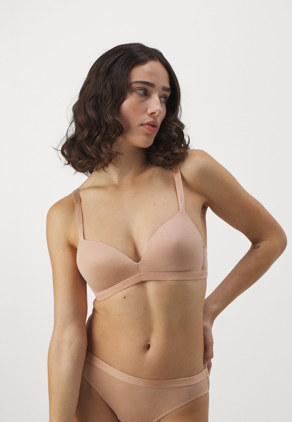 

Бюстгальтер-футболка BOSS PADDED, цвет light pastel brown