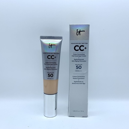 цена Крем It Your Skin But Better CC+, легкий/средний, 32 мл, активируется насосом, № 7625, It Cosmetics