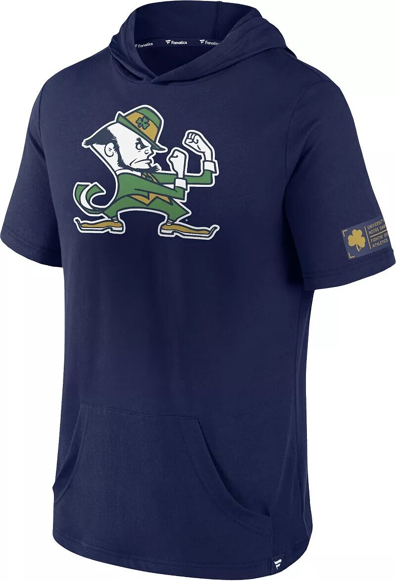

Мужская легкая футболка-пуловер с капюшоном NCAA Notre Dame Fighting Irish Navy
